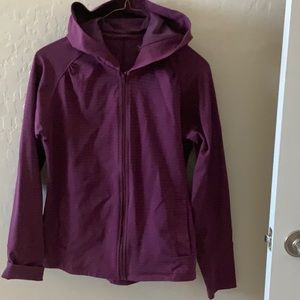 Purple and Red stripe hoodie!